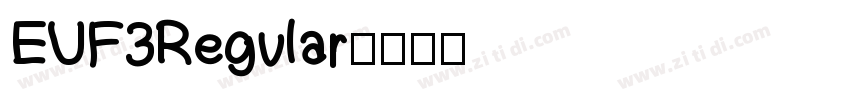 EU F3 Regular字体转换